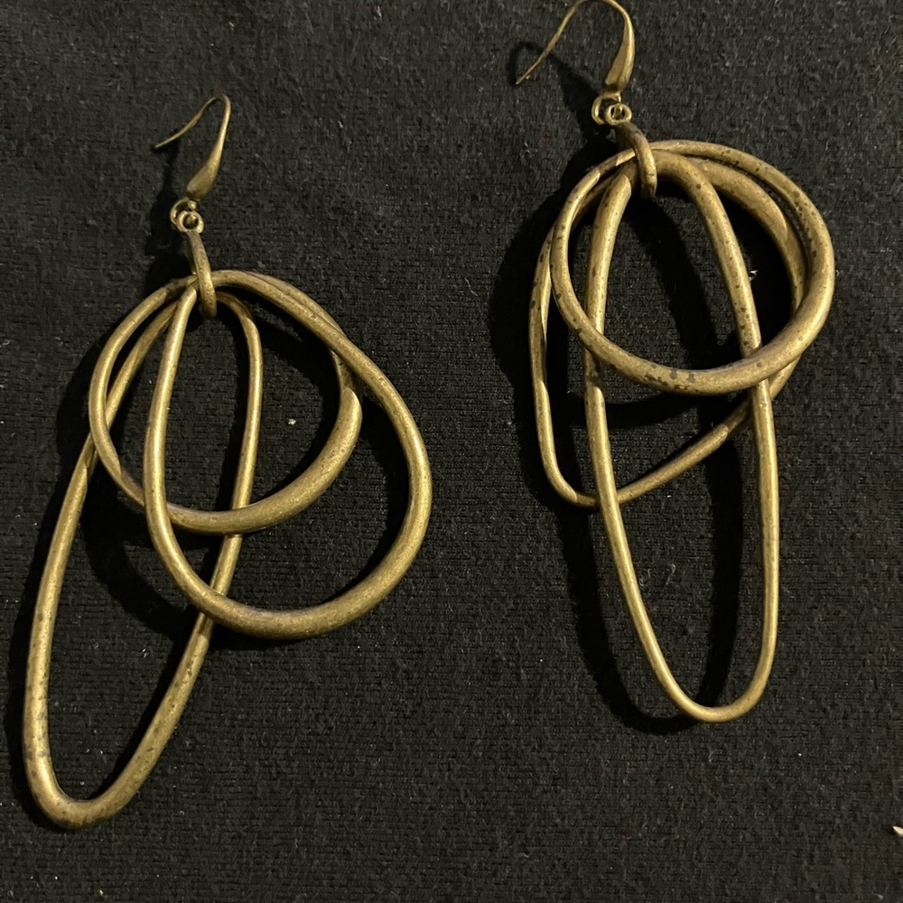 MCM Brass Hoop Earrings